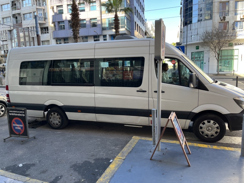 Casablanca Straße vor Hotel
