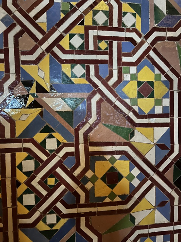 Mosaik in der Hasan-II.-Moschee in Casablanca