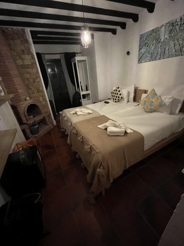Betten Wohnung Chefchaouen im Rif-Gebirge.