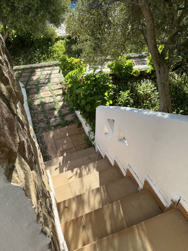 Treppe Wohnung Chefchaouen im Rif-Gebirge.