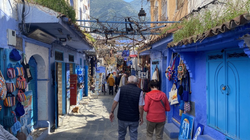Verkauf Gasse Medina Chefchaouen
